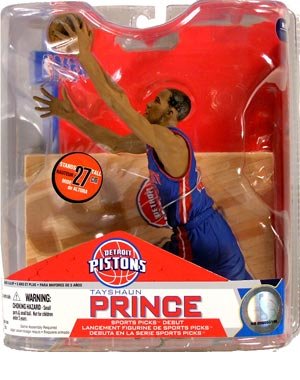 NBA Series 14: Tayshaun Prince - Detroit Pistons- Blue Jersey