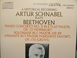 Artur Schnabel Beethoven Piano Concerto No.5, Polonaise in C op 89, Andante in F op 170 (Arabesque)
