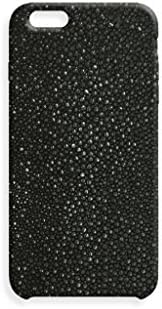 Iphone 6 Plus Slate Embossed Stingray Case 100 % Authentic Leather Handmade Premium Slim Case smooth touch