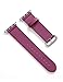 Buy 1 and get Sky Blue Free ! for Apple Watch Band, Aisun Vintage Embossed Genuine Leather Strap Wrist Band Replacement with Metal Clasp for iWatch All Models (Fuchsia 38mm)