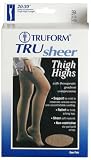 Truform TruSheer Thigh-High Stockings - Black