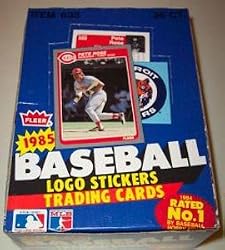 1985 Fleer Baseball Card Unopened Box (Clemens, Puckett RC's)
