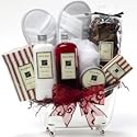 White Mulberry Spa Bath and Body Gift Set - A Great Gift Basket For Her!