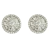 14k White 2.66 Ct Diamond Earrings