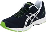 ASICS Men’s Rush33 Running Shoe,Navy/White/Apple Green,10.5 M US