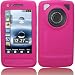 Samsung M8800 Pixon Silicone Skin Pink with Screen Protector