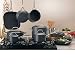 Kirkland SignatureTM 15-piece Hard-Anodized Aluminum Cookware Set with 18/10 Stainless Steel Handles and Tempered Glass Lids