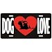 New  Love Labrador Retriever  License Plate Dog