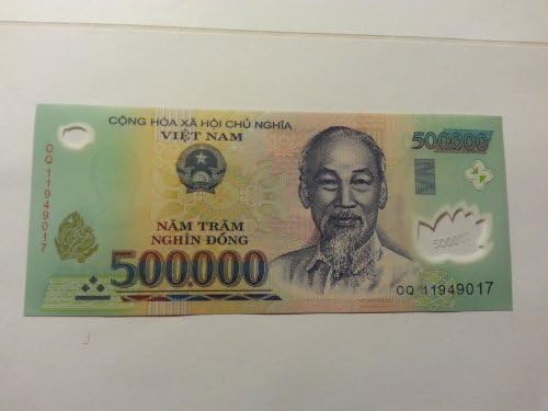 NEW 500,000$ Vietnam Dong Polymer Bank Uncirculated