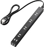 エレコム　スリムタップ／６個口／２ｍ／ブラック　4077407　TSL2620BK