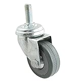 uxcell キャスター　ホイール　ネジ付き　ポリエチレン　金属　360度回転　軽量　直径4.5cm