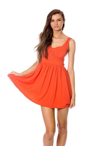 Rosy Ruby Women's Love Affair Dress Orange 6