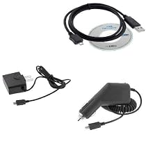 USB Data Cable + Rapid Car + Home Travel Charger for LG Xenon GR500