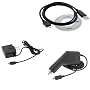 USB Data Cable + Rapid Car + Home Travel Charger for LG Xenon GR500