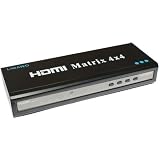 Ligawo � HDMI Matrix 4x4 3D FullHD HDCP 1080p + RS232 steuerbar + Fernbedienung + Kreuzschaltung 4 zu 4 + vollmetall Stahlblechgeh�usevon "Ligawo �"