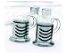 La Cafetiere Wave Coffee-Cups, Set of 2, Chrome