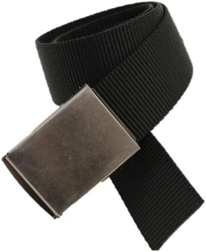 Big & Tall Adventure Belt Made in USA By Thomas Bates (Black)