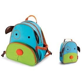 Skip Hop Zoo Backpack and Lunchie- Dog