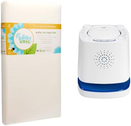 Lullaby Earth Super Lightweight Crib Mattress with Nursery Projector &amp; Sound System