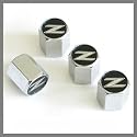 Nissan 350Z Logo Chrome Tire Stem Valve Caps