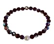 Sterling Silver Garnet Stretch Bracelet