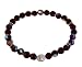Sterling Silver Garnet Stretch Bracelet