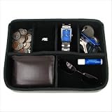 Leather Dresser Top Caddy and Organizer