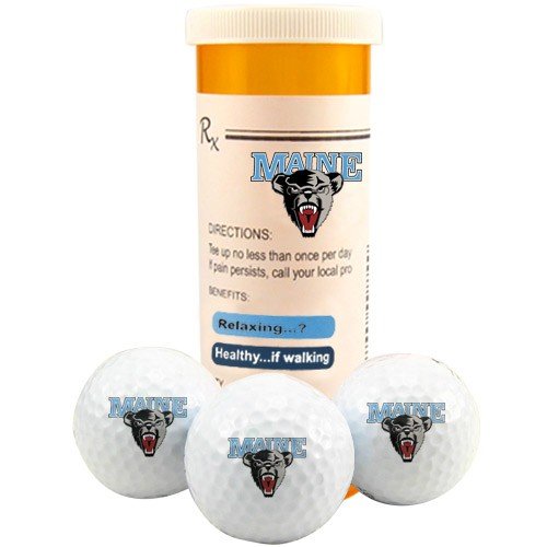 Maine Black Bears Rx Three Pack Golf Balls