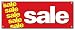 SALE BANNER SIGN clearance retail sign signs