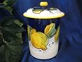 Deruta Lemon Freschi Biscotti Jar from Italy