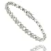 Sterling Silver Circle Square Diamond Accent title=