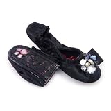 Redfoot Folding Handbag Shoes - Dita Black - S, M & L
