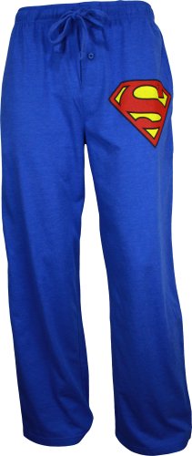 Superman Mens Blue Heathered Sleep Pant