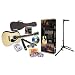 Yamaha GigMaker Deluxe Acoustic Guitar Package with Stagg SG-A100 Guitar Stand, Pick Card, and Polishing Cloth