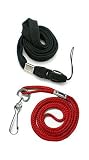 Lanyard Black and Red Strap - Duo Pack