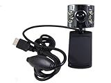 Sunvalleytek Webcam Pc Camera 8.0m with 6 LED Night Vision USB