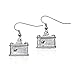 PammyJ Small Black Camera Earrings