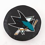 NHL San Jose Sharks Tire Cover Color: Black, Size: J