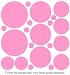 Pink Polka Dot Stickers Wall Words Decor Mural