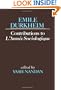 Emile Durkheims Contribution To L'Anne Sociologique