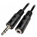 Cables Unlimited AUD-1000-50 3.5mm Male to Female Stereo Cable (50 Feet, Black)
