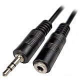 Cables Unlimited AUD-1000-50 3.5mm 50' Male to Female Stereo Cable - Black