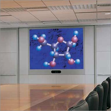 Draper 125046 Vortex Rear Projection Screen with System 400 Black Frame - 72