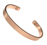 Magnetic Copper 3 Row Large Torque Bangle