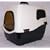 'Bill' Cat Loo with Side Filter 50 x 40 x 42cm - Black