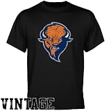Bucknell Bison Black Distressed Logo Vintage T-shirt