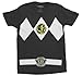 Power Rangers The Black Rangers Costume Adult T-Shirt Tee