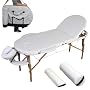 Massageliege oval + Set3 FARBE WEI� inkl. 2 Lageru&hellip von TecTake