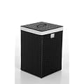 Eleganter Korb W�schekorb W�schebox aus Polyrattan schwarz 50cm hoch