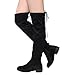 Beston FD97 Women's Stretchy Over The Knee Block Heel Dress Boot Half Size Small